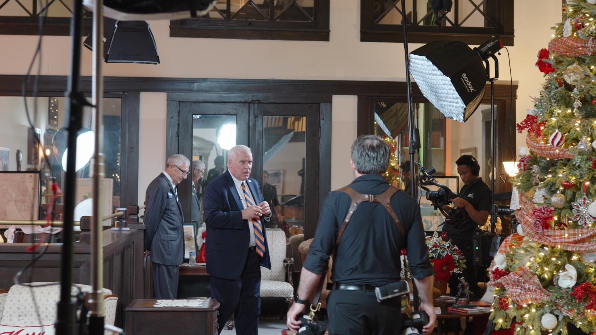 Full set build for the IRSC Entrepreneur of the Year on-camera presentation